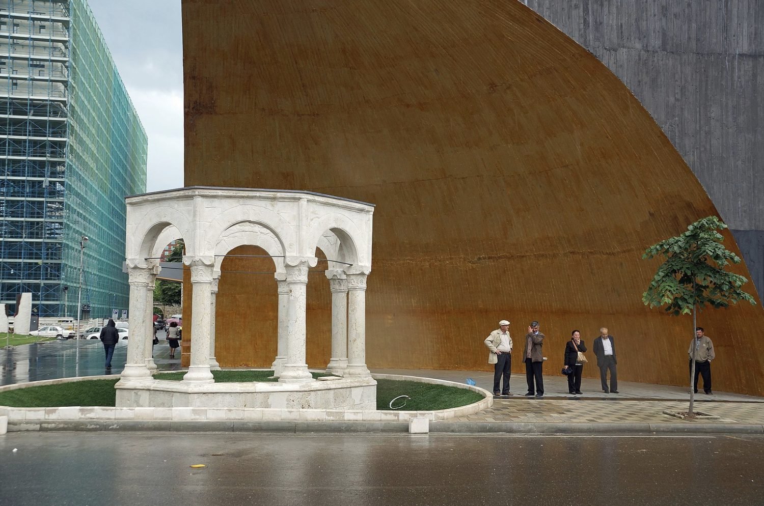 The restored Kapllan Pasha Tomb in central Tirana today